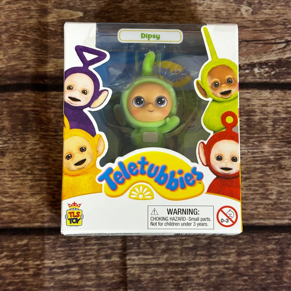 Teletubbies CheeBee Dipsy Glow in the Dark Chase Green 2.5" Mini Figure‎ NEW